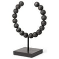 thumbnail image 1 of Mercana Tulane I Small Black Beaded Broken Sphere Decorative Object 68682, 1 of 6