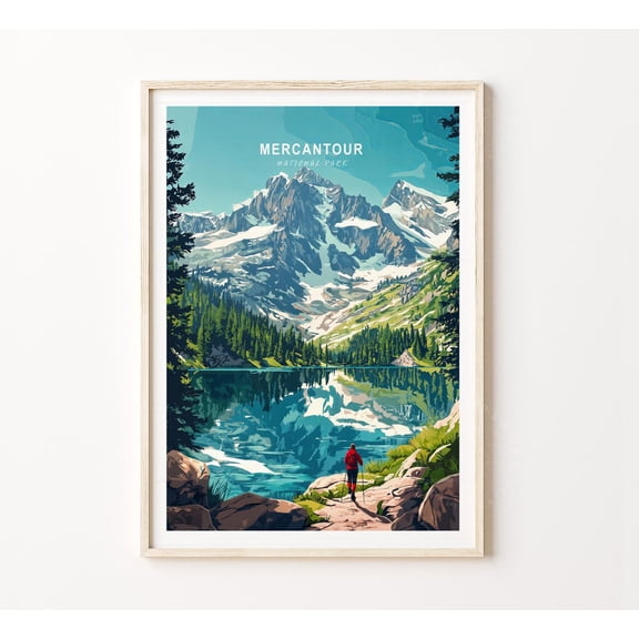 Mercantour National Park Minimalist Cityscape Home Decor