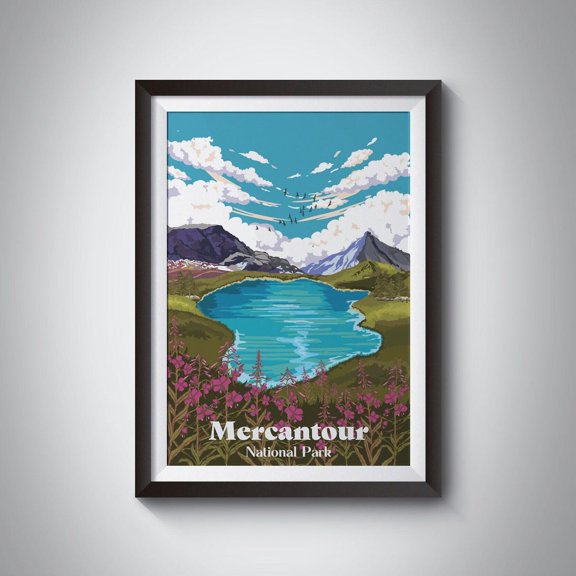 Mercantour National Park Poster France Travel Poster French Alps Alpes Maritimes Valley Of Wonders Southern France Wall Art Decor