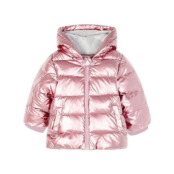 Mercatoo 1 to 8Y Toddler Girls Boys 3D Dinosaur Hooded Puffer Jacket Autumn Winter Coat Kids Zipper Up Outwear Warm Clothes