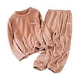 thumbnail image 1 of Mercatoo 2 Piece Toddler Boys Girls' Winter Fle𝐞ce 𝐏ajama Set Warm Fle𝐞ce Matching Sl𝐞epwear Set Tops+Pants Outfits, 1 of 3