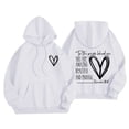 thumbnail image 1 of Mercatoo 2 to 14 Years Teen Girls Heart and Letter Graphic Hoodie Cozy Fashionable Long Sleeve Pom Puff Pullover Sweatshirt, 1 of 5