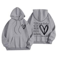 thumbnail image 1 of Mercatoo 2 to 14 Years Teen Girls Heart and Letter Graphic Hoodie Cozy Fashionable Long Sleeve Pom Puff Pullover Sweatshirt, 1 of 5