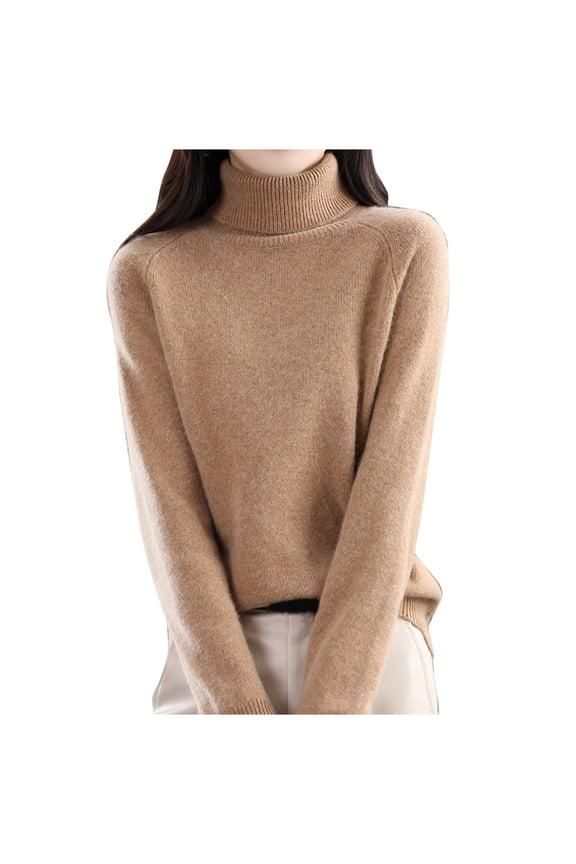 Autumn New Turtleneck Sweater Ladies Loose Large Size Thick Knitted Sweater Bottom Shirt over Mens Sweaters