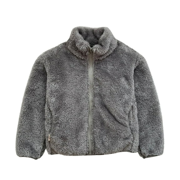 Mercatoo Baby Boys Girls Sherp𝐚 Fl𝐞ece Jacket Full Zip Fall Windproof Coat Toddler Fuzzy Fl𝐞ece Sweatshirt Kids Winter Coat
