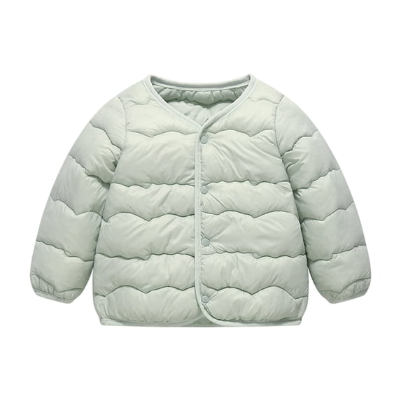 Mercatoo Baby Button Down Puffer Jacke1 Toddler Girls Boys Windbreaker Puffy Quilted Fleece Down Coats Winter Warm Comfy Overcoat