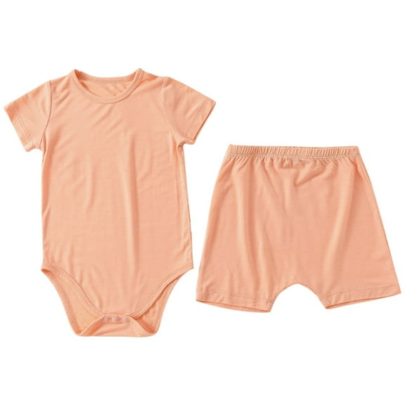 Mercatoo Baby Girl Romper Short Sleeve T Shirt Jumpsuits Shorts 2Pcs Outfits Summer Casual Clothes Set 0 to 18 Months