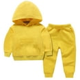 thumbnail image 1 of Mercatoo Baby Girls Boys Toddler Sweatsuit Set Hoodie Sweatshirt 2pc 2025 Fall Winter Sweatpants Jogger Set Cute 𝐀thletic Tracksui𝐭, 1 of 9