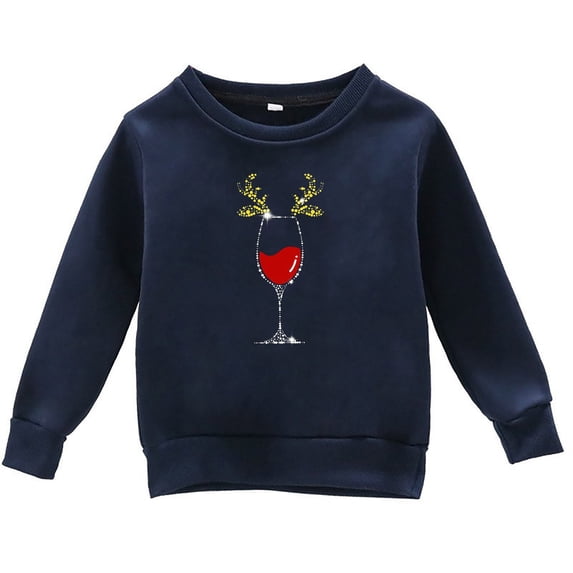 Mercatoo Baby Girls Cotton Sweater Jackets Fall And Winter Christmas Print Casual Round Neck Long Sleeve Pullover Top