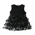 thumbnail image 1 of Mercatoo Baby Girls Spring Summer Flowers Butterfly Lace Ruffle Sleeveless Princess Dress Baby Girls Birthday Party Dress, 1 of 3