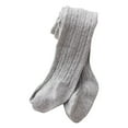 thumbnail image 1 of Mercatoo Baby Girls Tights Thick Solid Cable Knit Leggings Winter Warm Stockings for Toddler Kids Cute Cotton Comfy Soft Pantyhose, 1 of 5