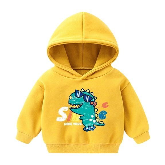 Mercatoo Baby Toddler Girls Boys Hooded Sweatshirt Hoodie Pullover Clothing Long Sleeve Dinosaur Print Shirt Tops Casual Blouse