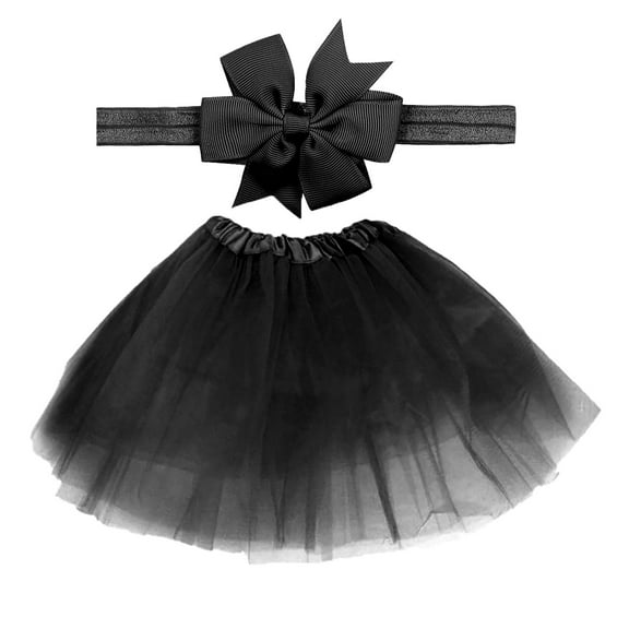 Mercatoo Baby Tutu 5 Layered Toddlers Tulle Tutu Skirt for Girls with Headband Birthday Outfit for 1 Year Old Girl Red Skirt