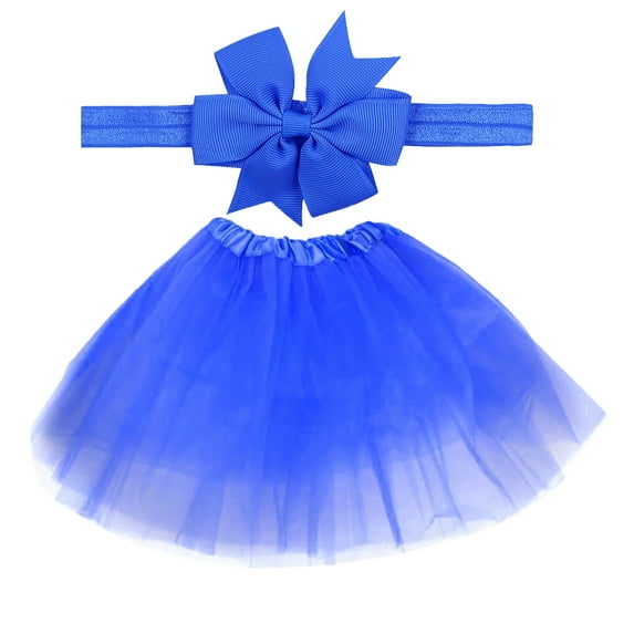 Mercatoo Baby Tutu 5 Layered Toddlers Tulle Tutu Skirt for Girls with Headband Birthday Outfit for 1 Year Old Girl Red Skirt