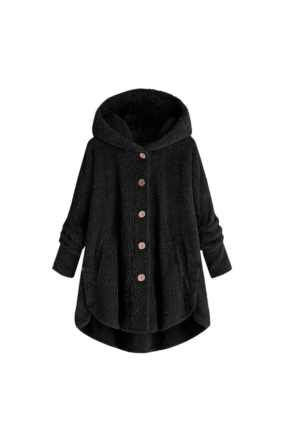 Bed Jackets for Teens Girls Sherpš Fleece Blanket Jacket Oversized Button Down Fuzzy Long Coat Winter Sweaters