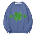 thumbnail image 1 of Mercatoo Boy Girl St 𝐏atricks Day Crewneck Shirts 𝐂lover 𝐒hamrock Long Sleeve Irish Green Sweatshirt, 1 of 6