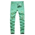 thumbnail image 1 of Mercatoo Boy's Skinny Fit Ripped 𝐃estroyed Distressed Fashion Denim Jeans Pants Pure Cotton Patchwork Pants Kids Comfort Waist Joggers, 1 of 9
