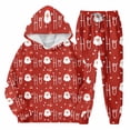 thumbnail image 1 of Mercatoo Boys Christmas Sweatsuits 2 Piece Sets Outfits Girls Christmas 𝐓racksuits Xmas Printed Hoodie and Jogging Suits, 1 of 8