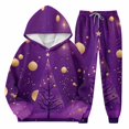 thumbnail image 1 of Mercatoo Boys Girls Christmas Pants Sets Sweatsuit 2 Piece Hoodie and Sweatpants Print Thicken Fall Winter 1racksuit Pants Sets, 1 of 8