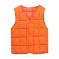 thumbnail image 1 of Mercatoo Boys Girls Down Puffer Vest,Kids Fall Winter Thermal Kids Sleeveless Jacket Waistcoat Unisex Solid Button Down Coat, 1 of 7