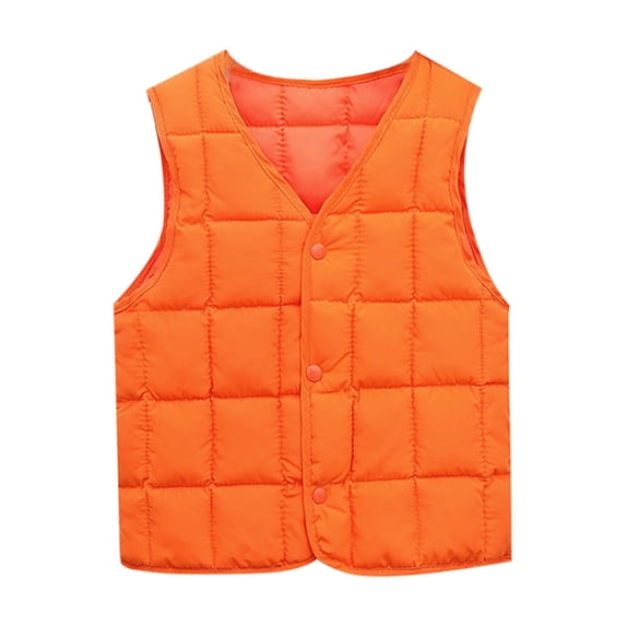 Mercatoo Boys Girls Down Puffer Vest,Kids Fall Winter Thermal Kids Sleeveless Jacket Waistcoat Unisex Solid Button Down Coat