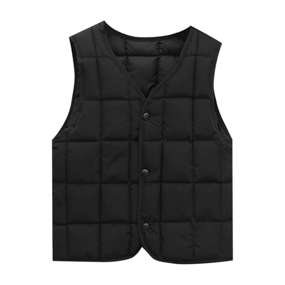 Mercatoo Boys Girls Down Puffer Vest,Kids Fall Winter Thermal Kids Sleeveless Jacket Waistcoat Unisex Solid Button Down Coat