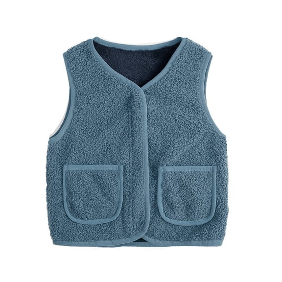 Mercatoo Boys Girls Fleece Vest Full Zip Sleeveless Jacket Kids Winter Warm Vest Toddler Lightweight Windproof Coat Waistcoat