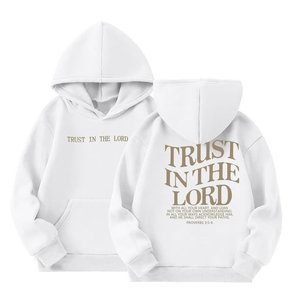 Mercatoo Boys Girls Letter Print Sweatshirt Long Sleeve Casual Pullover Top Kids Boys Girls Spring Autumn Hoodie Clothes