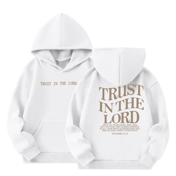 Mercatoo Boys Girls Letter Print Sweatshirt Long Sleeve Casual Pullover Top Kids Boys Girls Spring Autumn Hoodie Clothes