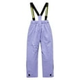 thumbnail image 1 of Mercatoo Boys Girls Ski Bib 𝐒no𝐰 Pants Kids Straight Elastic Waist 𝐖aterproof Windproof Thick Solid Overalls Adjustable Strap, 1 of 3