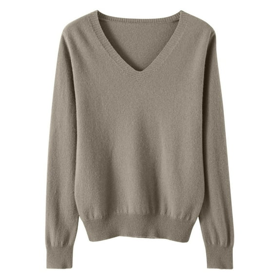 Mercatoo Boys Girls V-Neck Solid Color Knitwear Spring Fall Long Sleeve Round Neck Pullover Top Lightweight Knit Sweater