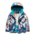 thumbnail image 1 of Mercatoo Boys Girls Winter Coat Hooded Ski Jacket Puffer Windbreaker Fleece Lined Snow Coat Thicken Warm Down Jacket for Kids, 1 of 5
