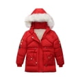 thumbnail image 1 of Mercatoo Boys Girls 𝗪aterproof Winter Coat 𝗙le𝐞ce-Lined Ski Jacket Kids Snow Coats Parka Hooded Zip Thick 5t Winter Coat Girls, 1 of 2