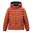 thumbnail image 1 of Mercatoo Boys Hooded Puffer Jacket Lightweight Insulated Windproof Winter Coat Kids Packable Reversible Water R𝐞sistant Girls Overcoat, 1 of 9