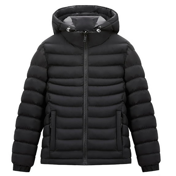 Mercatoo Boys Hooded Puffer Jacket Lightweight Insulated Windproof Winter Coat Kids Packable Reversible Water R𝐞sistant Girls Overcoat