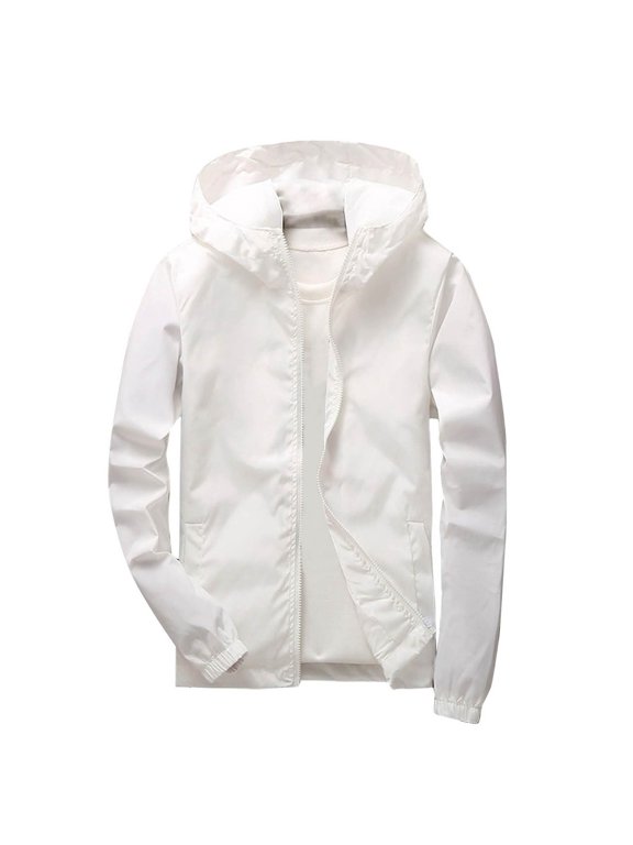 Boys Rain Jacket Youth Waterproo𝗳 Hooded Raincoats for Boy Lightweight Windbreaker Jacket Girls Fall Winter Warm Parka Coat