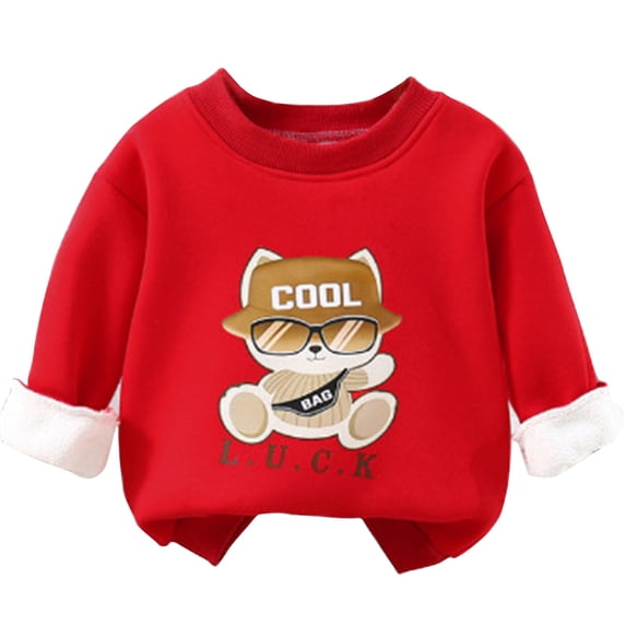 Mercatoo Boys' Suits Spring and Autumn Children's Sweatshirts and Sweatpants Girls' Spring Clothes Casual Pants Small and Medium Children's Long Sleeved T Shirts