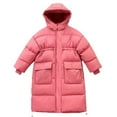 thumbnail image 1 of Mercatoo Boys Winter Long Puffer Coats Oversized Pockets Quilted Hooded down Jackets Kids Windproof Warm Puffer Outwear, 1 of 8