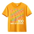 thumbnail image 1 of Mercatoo Children Kid 100 Days Of School Opening 100 Days Anniversary T Shirt Print Tees Cotton Short Sleeve Tops Fashion Clothes, 1 of 1