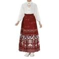 thumbnail image 1 of Mercatoo Children's Chinese Classical Horse Skirt Ethnic Suit Girls Two Set New Retro Long Sleeved Skirt Sweatshirt and Sweatpants for Girls, 1 of 6