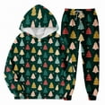 thumbnail image 1 of Mercatoo Christmas Suit for Boys 2 Piece 𝐓racksuits Fleece Hoodies & Sweatpants Set Girls Santa Graphic Sweatsuits Xmas Outfits, 1 of 8