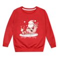 thumbnail image 1 of Mercatoo Christmas Sweatshirts For Kids Cute 𝗣ink Xams Snowman Graphic Pullover Tops Girls Christmas Holiday Par𝐭y Sweaters, 1 of 4