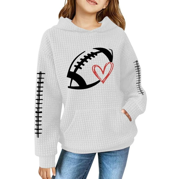 Mercatoo Cute Hoodies for Boys Kids Girls Novelty Graphic 𝗛ooded Pullover Long Sleeve Sweatshirts for Fall Winter