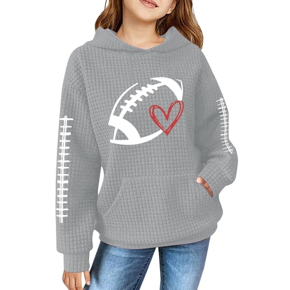 Mercatoo Cute Hoodies for Boys Kids Girls Novelty Graphic 𝗛ooded Pullover Long Sleeve Sweatshirts for Fall Winter