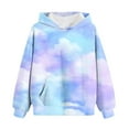 thumbnail image 1 of Mercatoo Cute Hoodies for Girls Tie Dye Oversized Pullover Gradient Sweatshirts Long Sleeve Trendy Shirts Teen 𝐏reppy Clothes, 1 of 5