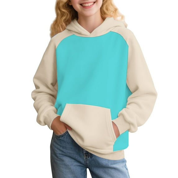 Mercatoo Cute Hoodies for Girls and Boys Kids Oversized Long Sleeve Sweatshirts Casual Comfy Pullover Tops with Pocket