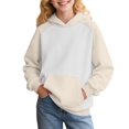thumbnail image 1 of Mercatoo Cute Hoodies for Girls and Boys Kids Oversized Long Sleeve Sweatshirts Casual Comfy Pullover Tops with Pocket, 1 of 5