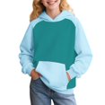 thumbnail image 1 of Mercatoo Cute Hoodies for Girls and Boys Kids Oversized Long Sleeve Sweatshirts Casual Comfy Pullover Tops with Pocket, 1 of 5