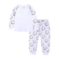 thumbnail image 1 of Mercatoo Easter Outfits Toddler Boys Girls Bunny Long Sleeve 𝐏ajamas 2-Piece 𝐒nug Fit Cotton Long Baby Clothes 3-6 Months Boy, 1 of 9