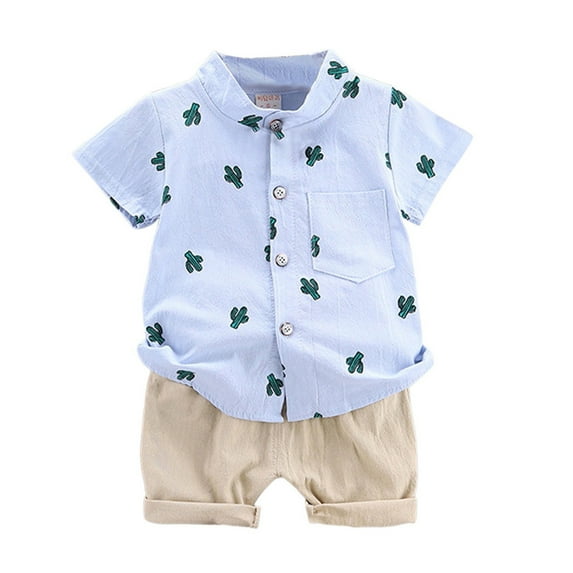 Mercatoo First Birthday Boy Outfit New𝐛orn Baby Outfits Button Up Tops Outfit Set New𝐛orn Outfit Boy